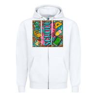 White teacher  School Zipper Hoodie - AdoDesignShop