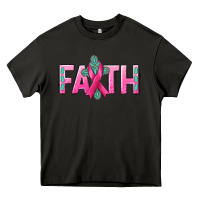 Asphalt Cancer Faith with gemstone Heavy Core Tee - NancyCooperArtShop