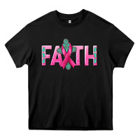 Black Cancer Faith with gemstone Heavy Core Tee - NancyCooperArtShop