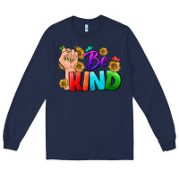 Navy Be Kind LGBTQ+ Long Sleeve Tee - BundleAndBundleShop