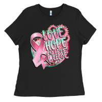 Black love hope cure Ladies Tee - CowGirlArtShop