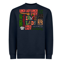 Navy lunch lady Heavyweight Sweatshirt - AdoDesignShop