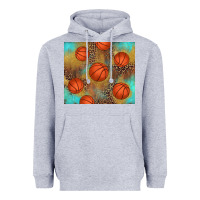 Heather Grey western basketball Heavyweight Hoodie - AdoDesignShop