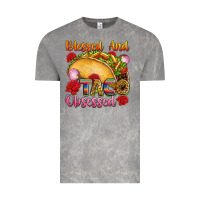 Cloud Rock Blessed and taco obsessed Mexico Vintage Tee - FaDigitalArtStudio