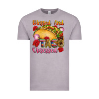 Vintage Zinc Blessed and taco obsessed Mexico Vintage Tee - FaDigitalArtStudio