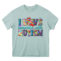 Arona I love someone with Autism Heavy Core Tee - NancyCooperArtShop
