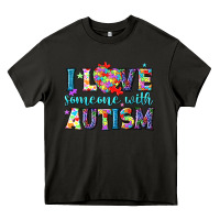 Asphalt I love someone with Autism Heavy Core Tee - NancyCooperArtShop