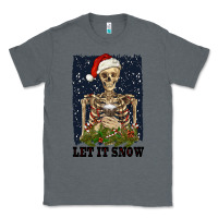 Charcoal Heather let it snow Classic Tee - RanaPortraitStore