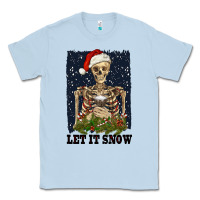 Dusty Blue let it snow Classic Tee - RanaPortraitStore