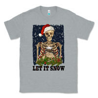 Heather Grey let it snow Classic Tee - RanaPortraitStore