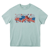 Arona fourth of july american flag Heavy Core Tee - RanaPortraitStore