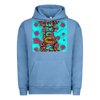 Pigment Pebble Blue Madre Urban Hoodie - JahusDesignShop