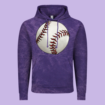 Baseball Ball Vintage Hoodie Designed By Fadigitalartstudio