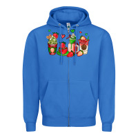 True Royal strawberry coffee cups Zipper Hoodie - AdoDesignShop