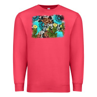 Cardinal cactus gemstone background Premium Sweatshirt - AdoDesignShop