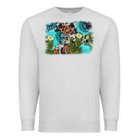 Dove Grey cactus gemstone background Premium Sweatshirt - AdoDesignShop