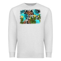 Oatmeal Heather cactus gemstone background Premium Sweatshirt - AdoDesignShop
