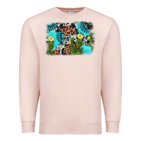 Pale Pink cactus gemstone background Premium Sweatshirt - AdoDesignShop
