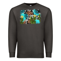 Smoke cactus gemstone background Premium Sweatshirt - AdoDesignShop