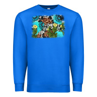 True Royal cactus gemstone background Premium Sweatshirt - AdoDesignShop