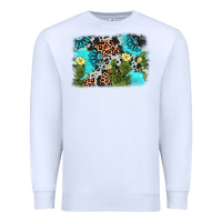 White cactus gemstone background Premium Sweatshirt - AdoDesignShop