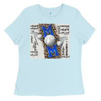 Baby Blue volleyball mom blue mother's day Ladies Tee - CowGirlArtShop