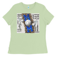 Volleyball Mom Blue Mother's Day Ladies Tee | Teevron