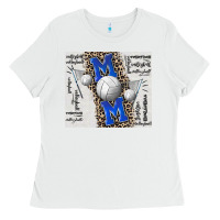 White volleyball mom blue mother's day Ladies Tee - CowGirlArtShop