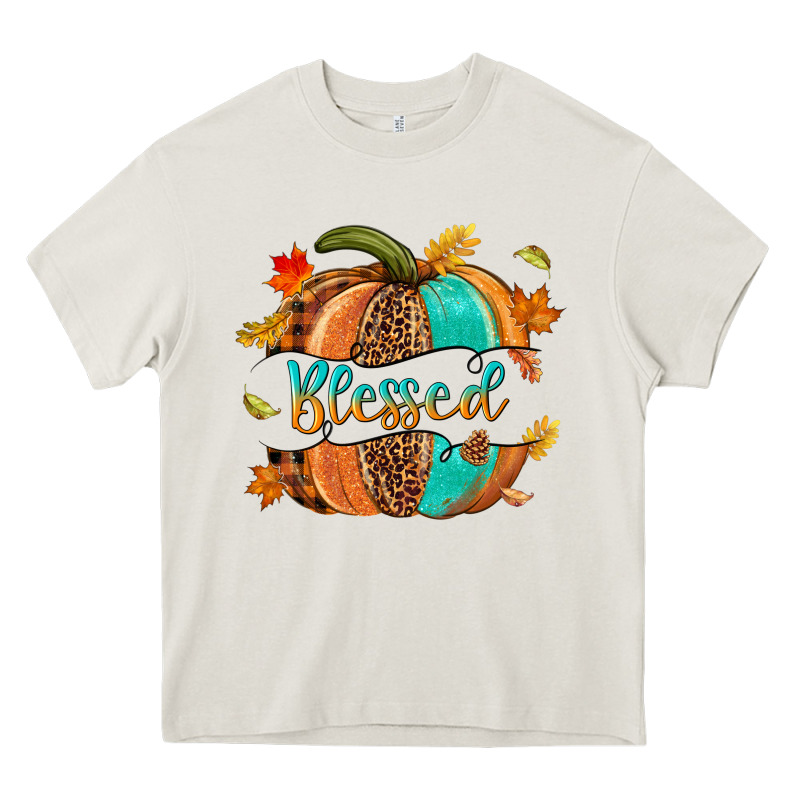 Blessed Pumpkin Heavy Core Tee by NancyCooperArtShop | Teevron