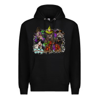 Black animal halloween Premium Hoodie - SublimationCraftShop