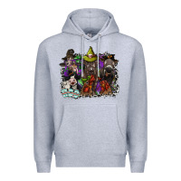 Heather Grey animal halloween Premium Hoodie - SublimationCraftShop