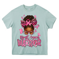 Arona brest cancer warrior afro messy bun Heavy Core Tee - texasbilliewilder