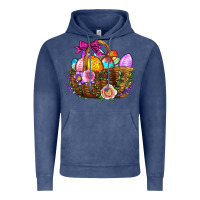Easter Eggs Hamper Vintage Hoodie | Teevron