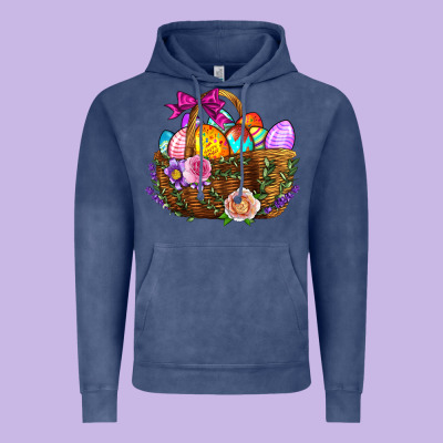 Easter Eggs Hamper Vintage Hoodie Designed By Bundleandbundleshop