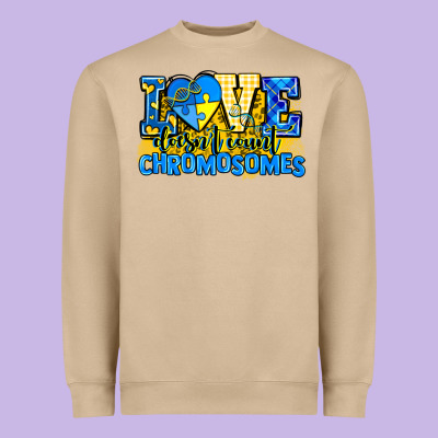 Love Doesn't Count Chromosomes Heavyweight Sweatshirt Designed By Adodesignshop