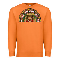 Carrot reindeer rainbow christmas Premium Sweatshirt - AdoDesignShop