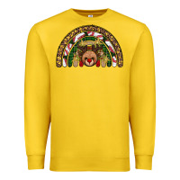 Lemon reindeer rainbow christmas Premium Sweatshirt - AdoDesignShop