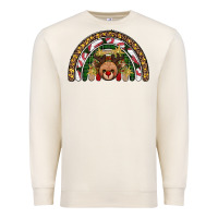 Sandshell reindeer rainbow christmas Premium Sweatshirt - AdoDesignShop