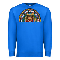 True Royal reindeer rainbow christmas Premium Sweatshirt - AdoDesignShop