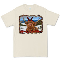 Bone merry christmas highland cow with farm Premium Tee - RanaPortraitStore