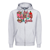 Heather Grey little miss 5 th grade Zipper Hoodie - AdoDesignShop