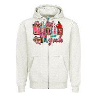 Oatmeal Heather little miss 5 th grade Zipper Hoodie - AdoDesignShop