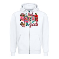 White little miss 5 th grade Zipper Hoodie - AdoDesignShop