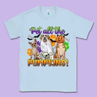 Pet All The Pumpkins Classic Tee Designed By Cowgirlartshop