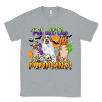 Heather Grey pet all the pumpkins Classic Tee - CowGirlArtShop