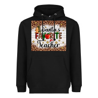 Black santa's favorite teacher Heavyweight Hoodie - AdoDesignShop