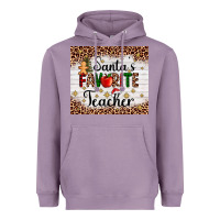 Lavender santa's favorite teacher Heavyweight Hoodie - AdoDesignShop