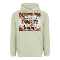 Matcha santa's favorite teacher Heavyweight Hoodie - AdoDesignShop