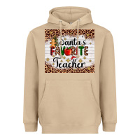 Mushroom santa's favorite teacher Heavyweight Hoodie - AdoDesignShop