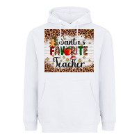White santa's favorite teacher Heavyweight Hoodie - AdoDesignShop